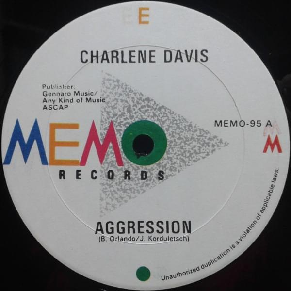 Album cover art for "Aggression" by Charlene Davis