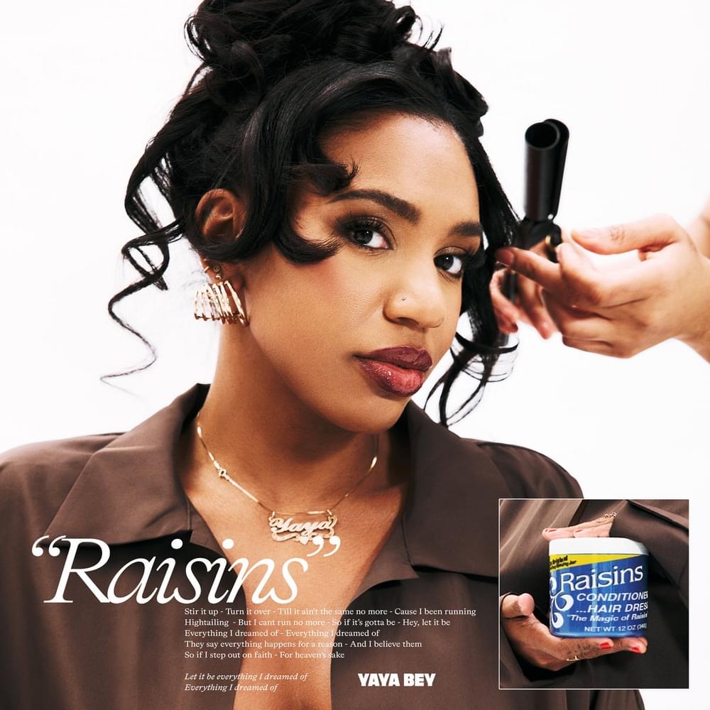 Album cover art for "raisins" by Yaya Bey