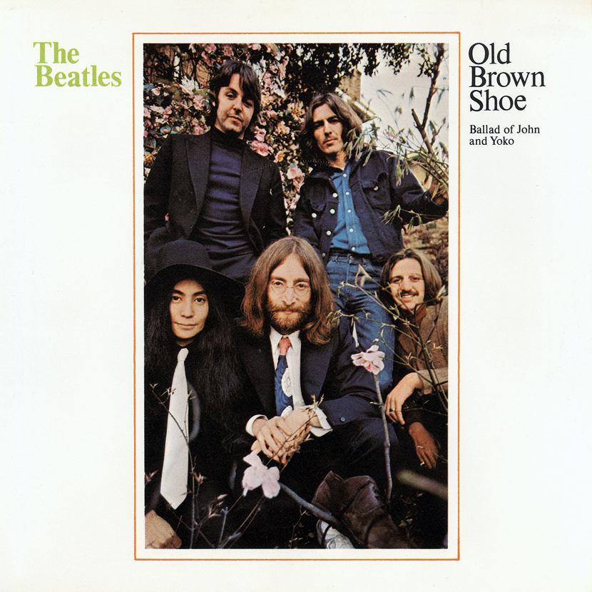 Album cover art for "Old Brown Shoe" by The Beatles