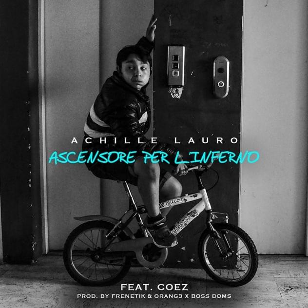 Album cover art for "Ascensore per l’inferno" by Achille Lauro & Coez