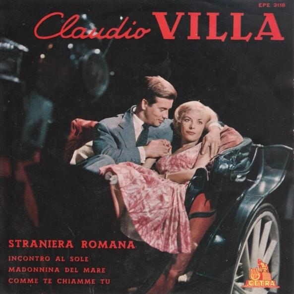 Album cover art for "Straniera romana" by Claudio Villa