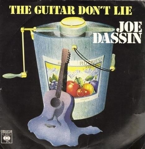 Album cover art for "The Guitar Don’t Lie" by Joe Dassin