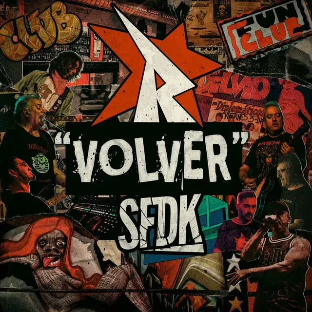 Album cover art for "Volver" by Reincidentes & SFDK