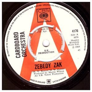 Album cover art for "Zebedy Zak" by Cardboard Orchestra