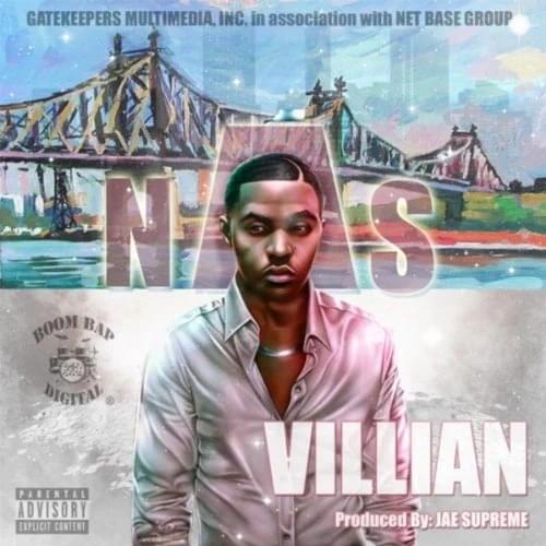 Album cover art for "I’m a Villain" by Nas