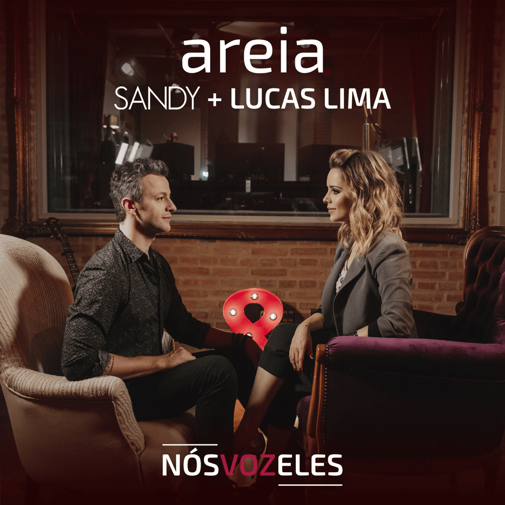 Album cover art for "Areia" by Sandy & Lucas Lima