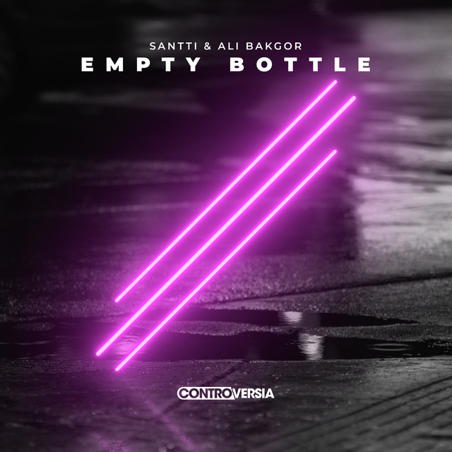 Album cover art for "Empty Bottle" by Santti