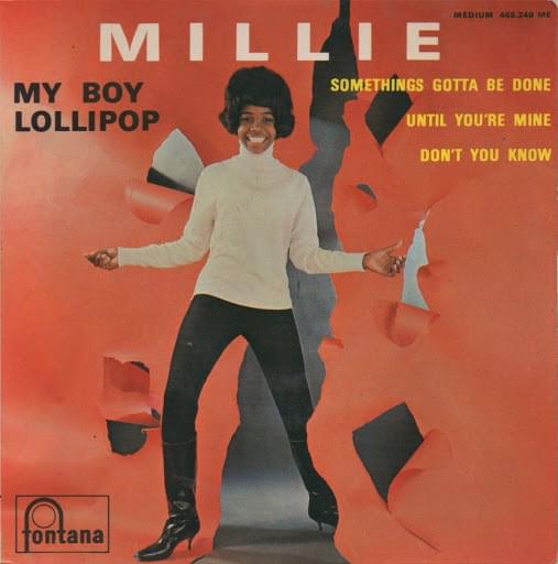 Album cover art for "My Boy Lollipop" by Millie Small