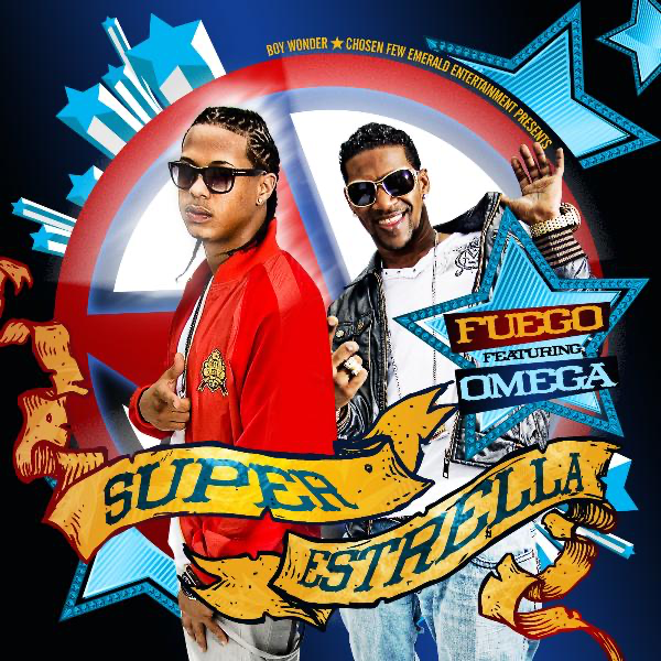 Album cover art for "Super Estrella" by Fuego & Omega El Fuerte