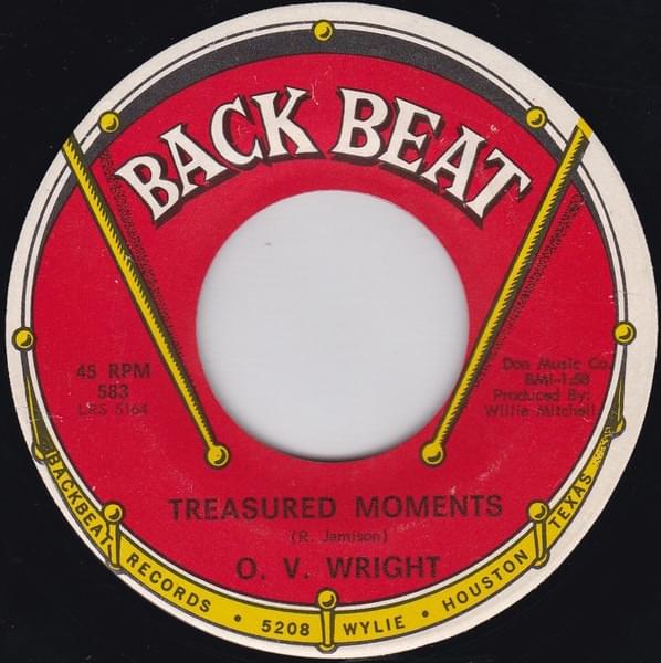 Album cover art for "Treasured Moments" by O.V. Wright