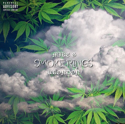 Album cover art for "Smoke Rings" by Mike G & Krondon