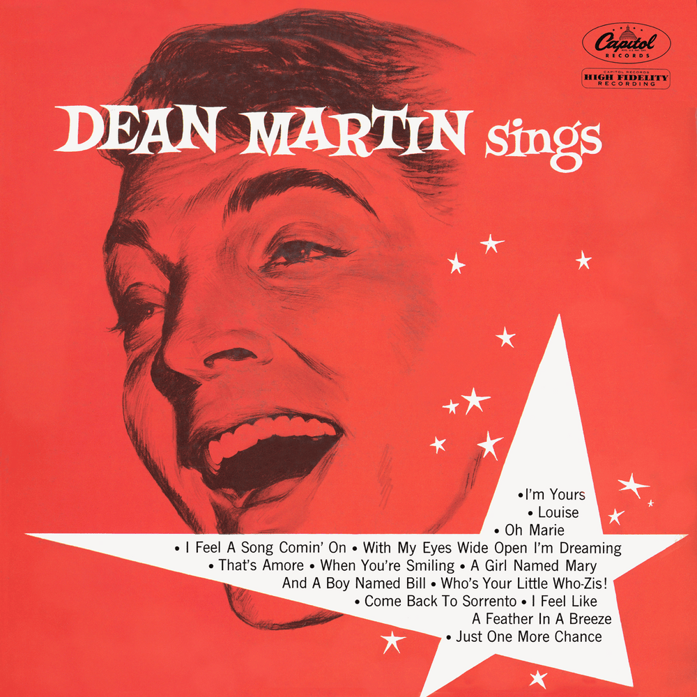 Album cover art for "That’s Amore" by Dean Martin