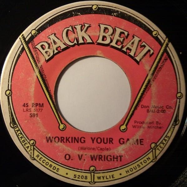 Album cover art for "Working Your Game" by O.V. Wright
