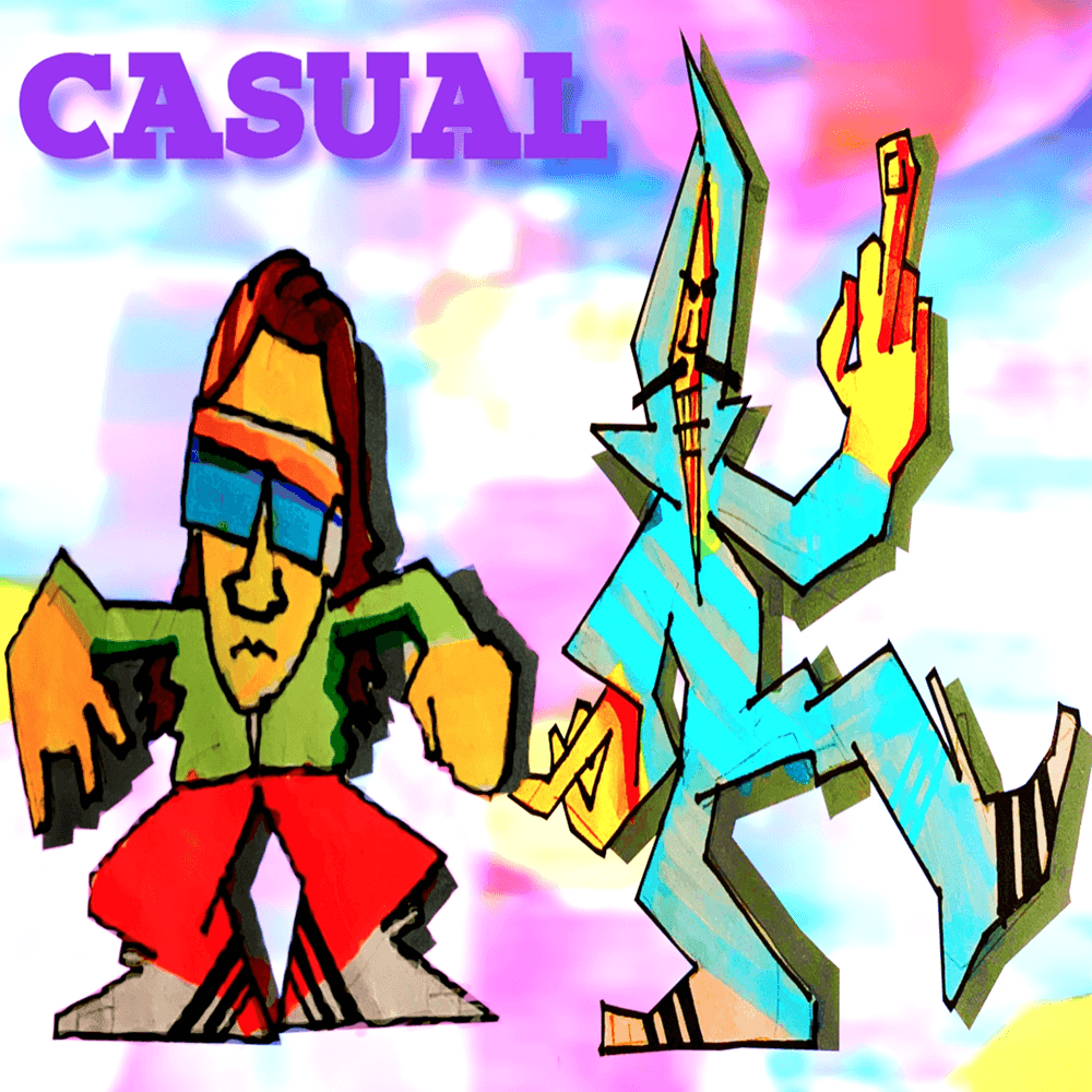 Album cover art for "casual" by HEWRA