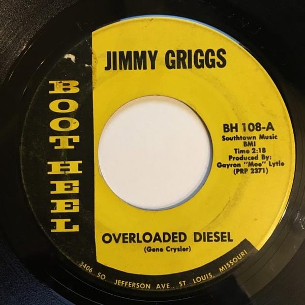 Album cover art for "Overloaded Diesel" by Jimmy Griggs