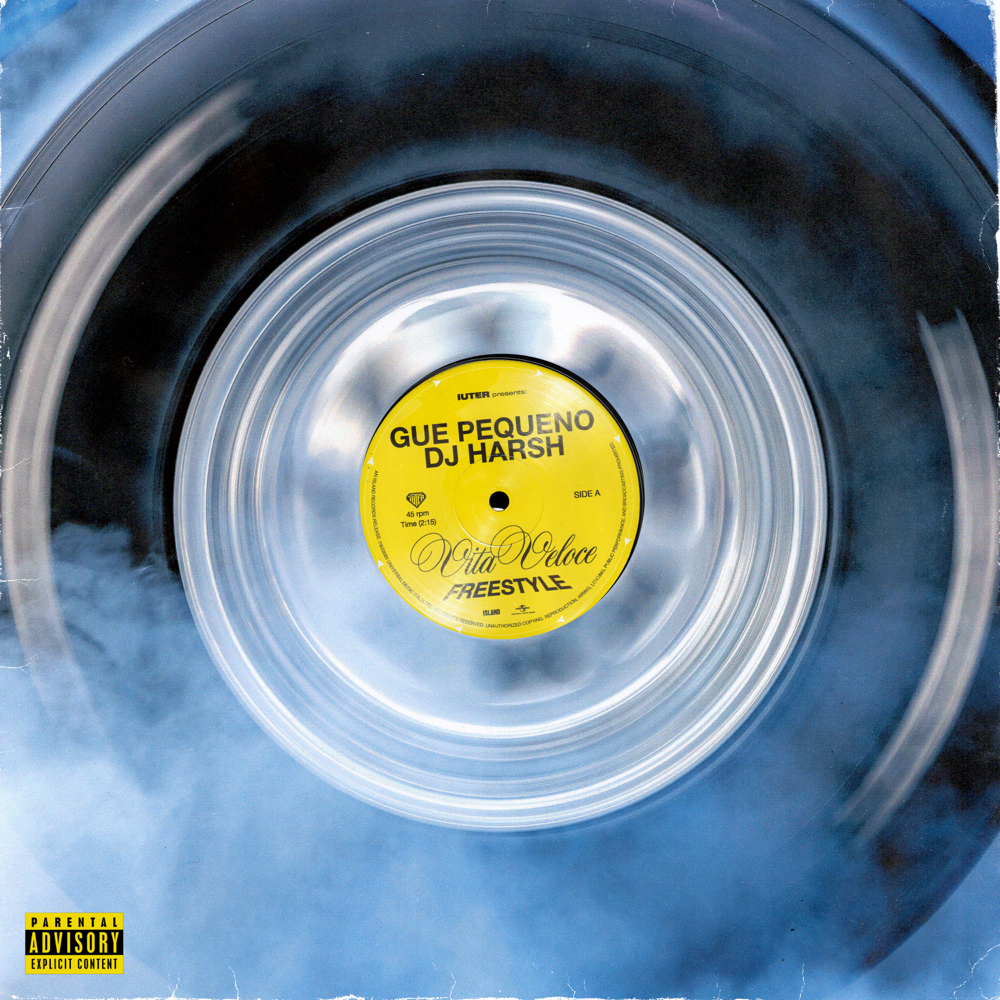 Album cover art for "Vita Veloce Freestyle" by Guè