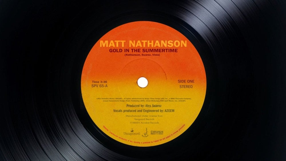 Album cover art for "Gold In The Summertime" by Matt Nathanson