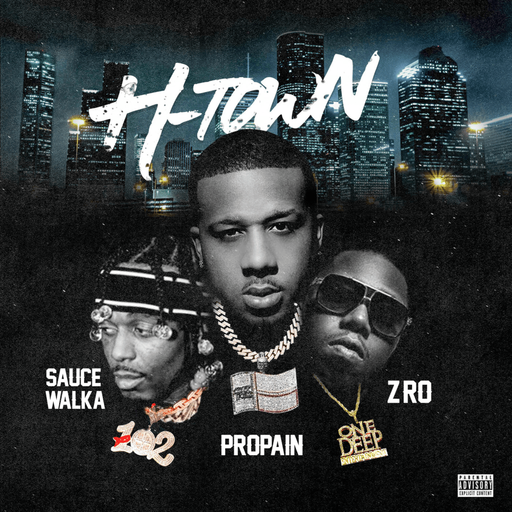 Album cover art for "H-Town (Remix)" by Propain & Sauce Walka & Z-Ro