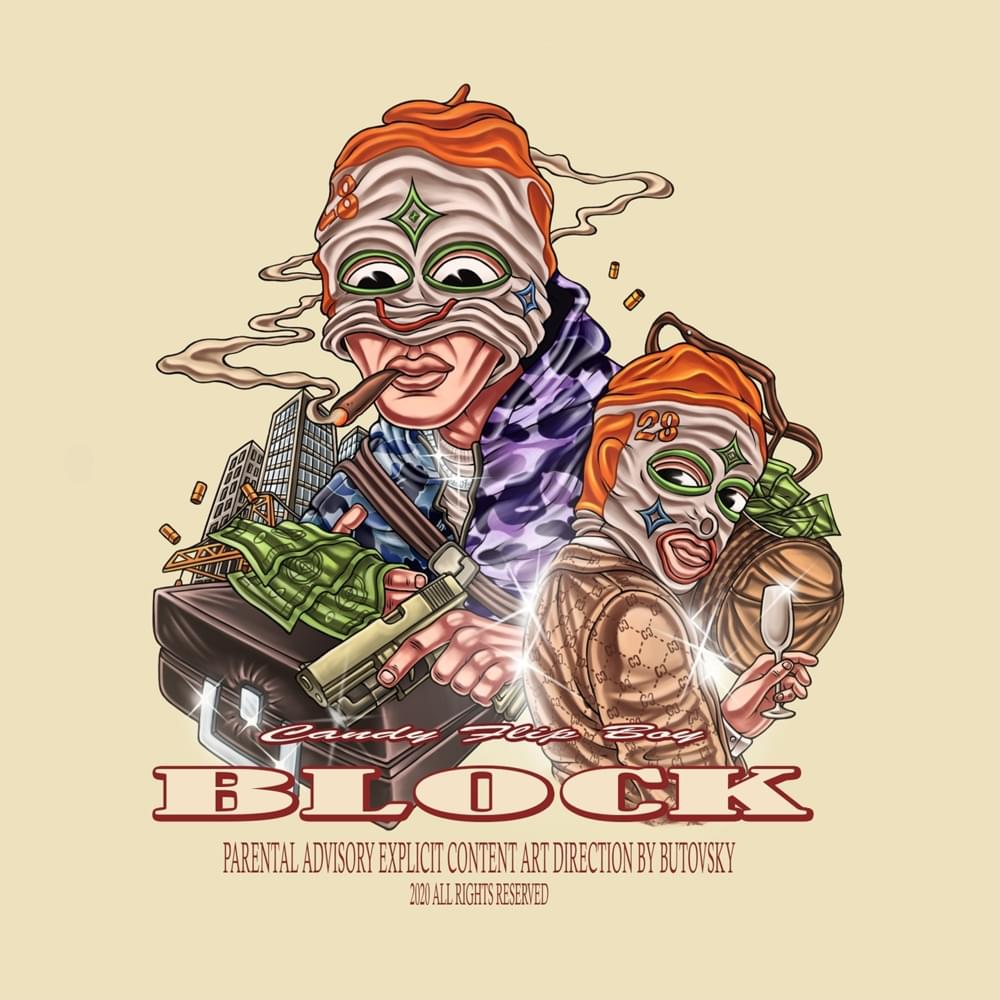 Album cover art for "Block" by Candy Flip Boy