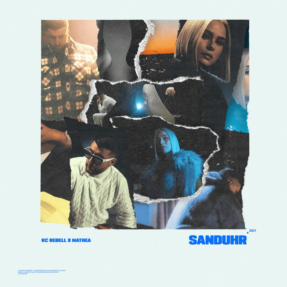 Album cover art for "Sanduhr" by KC Rebell