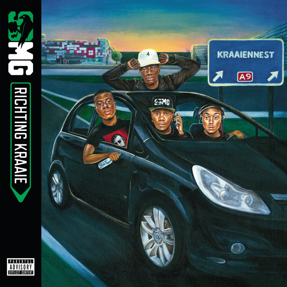 Album cover art for "Langs Je Rij" by SBMG & Kevin