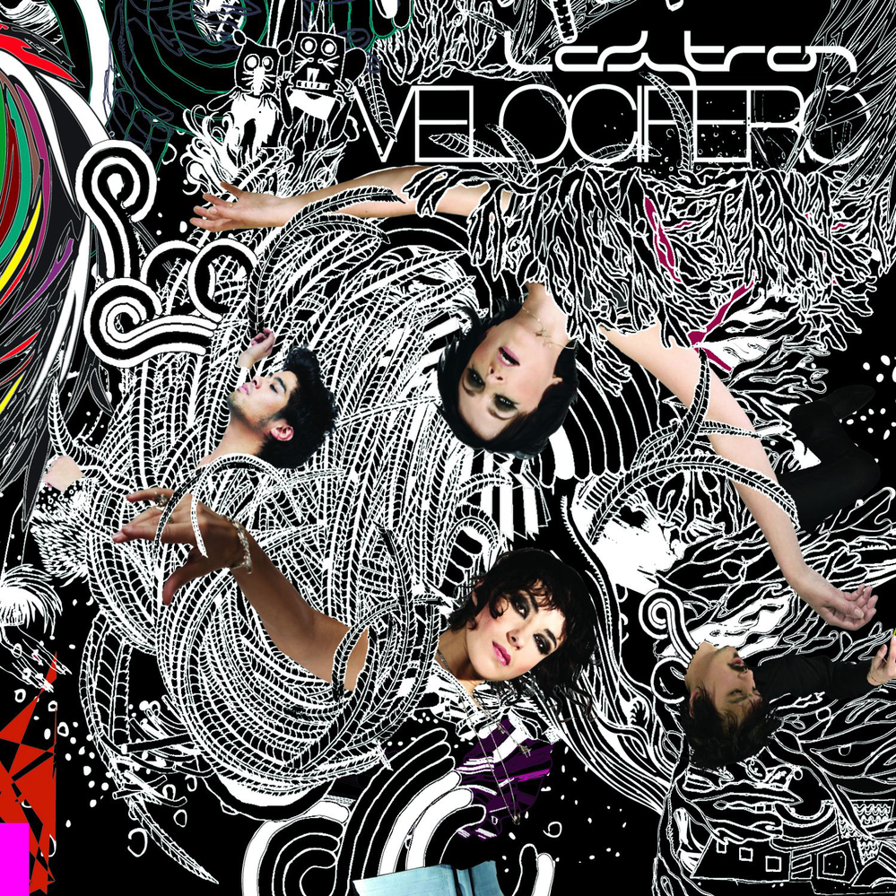 Album cover art for "Black Cat" by Ladytron