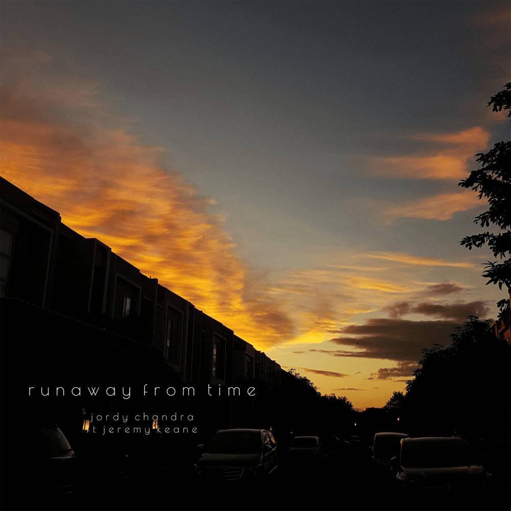 Album cover art for "Runaway from Time" by Jordy Chandra & Jeremy Keane