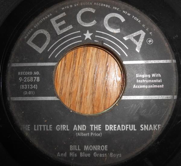 Album cover art for "The Little Girl and the Dreadful Snake" by Bill Monroe