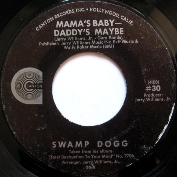 Album cover art for "Mama’s Baby Daddy’s Maybe" by Swamp Dogg