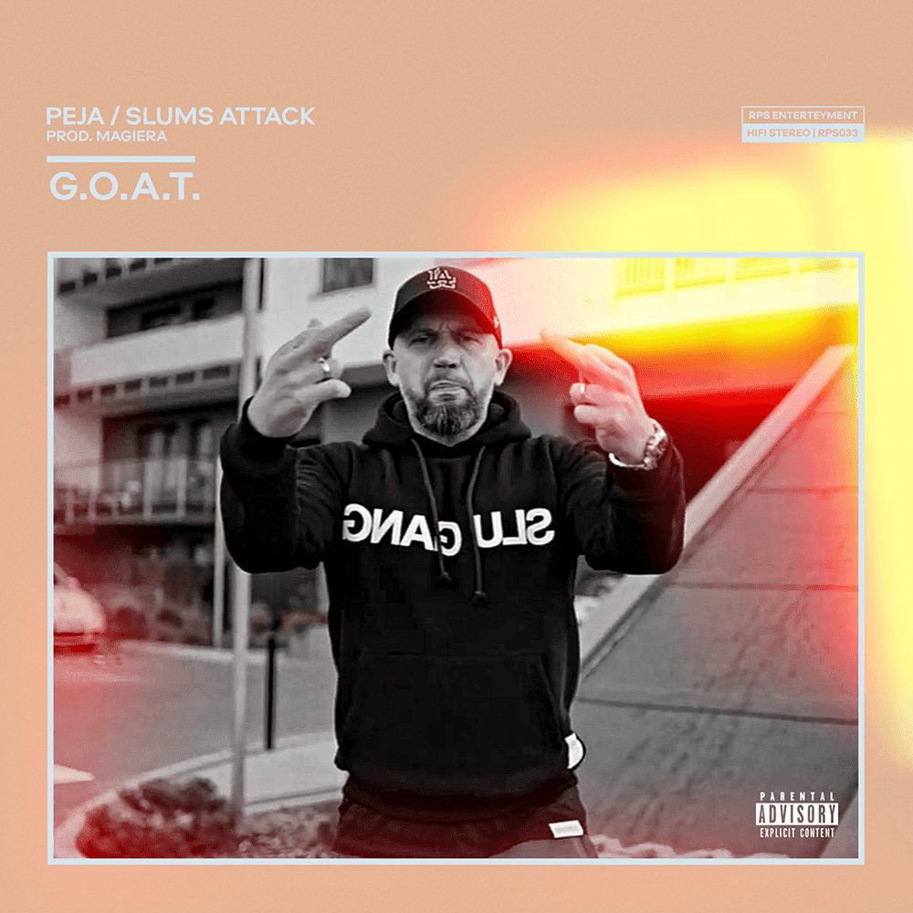 Album cover art for "G.O.A.T." by Peja