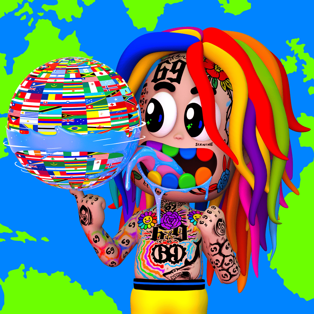 Album cover art for "WAPAE" by 6ix9ine & Bulin 47