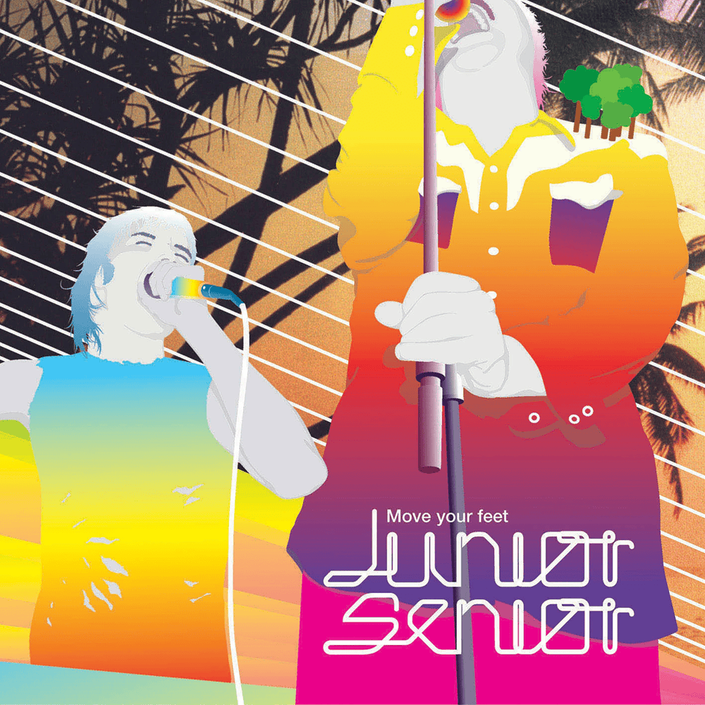 Album cover art for "Move Your Feet" by Junior Senior