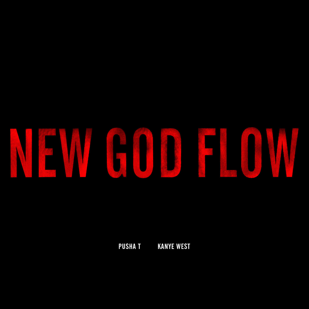 Album cover art for "New God Flow.1" by Kanye West