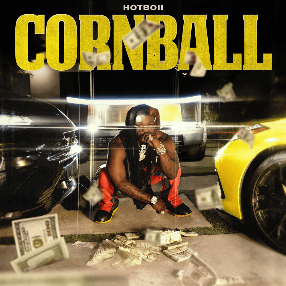 Album cover art for "Cornball" by Hotboii