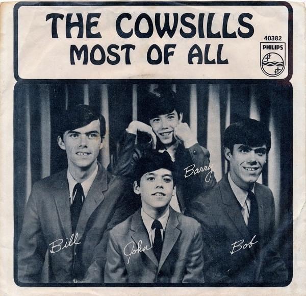 Album cover art for "Most Of All" by The Cowsills
