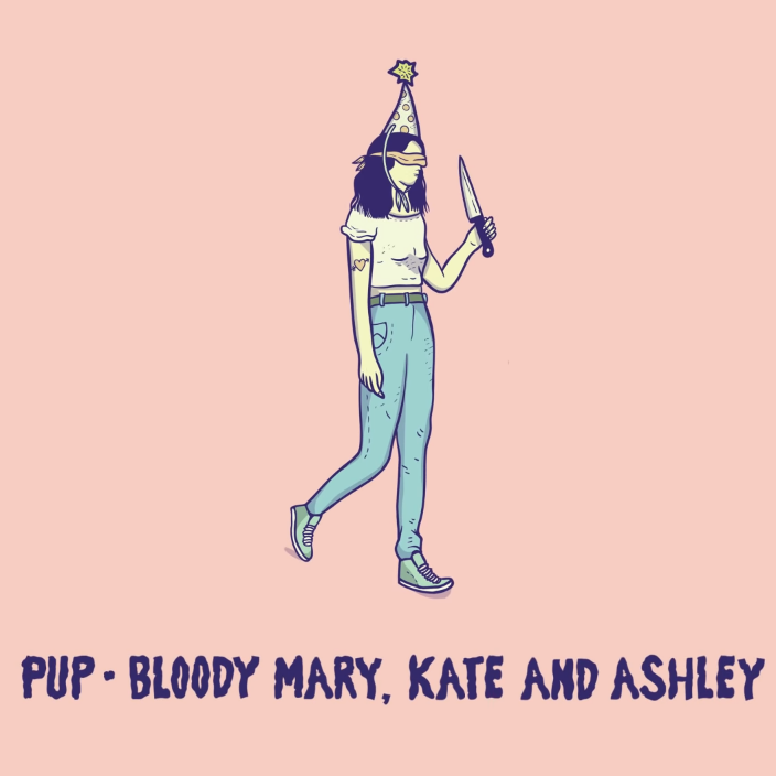 Album cover art for "Bloody Mary, Kate and Ashley" by PUP