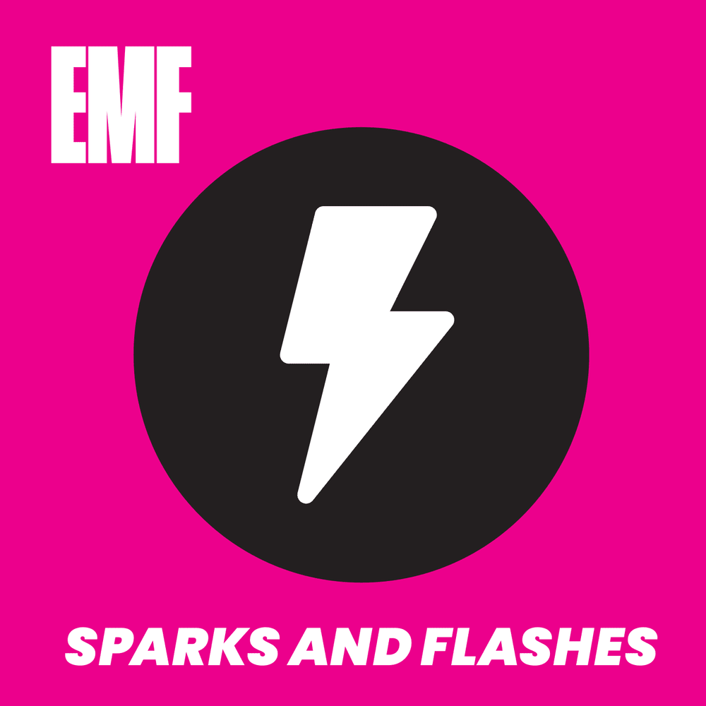 Album cover art for "Sparks And Flashes" by EMF