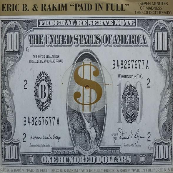 Album cover art for "Eric B. Is on the Cut" by Rakim