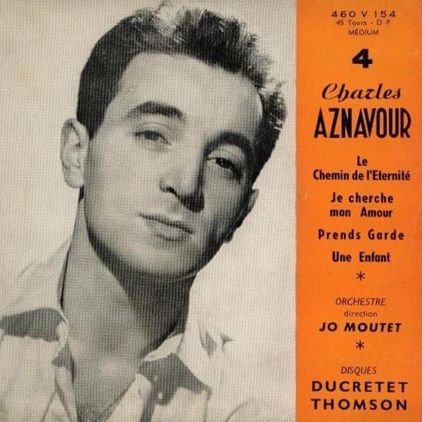 Album cover art for "Prends garde" by Charles Aznavour