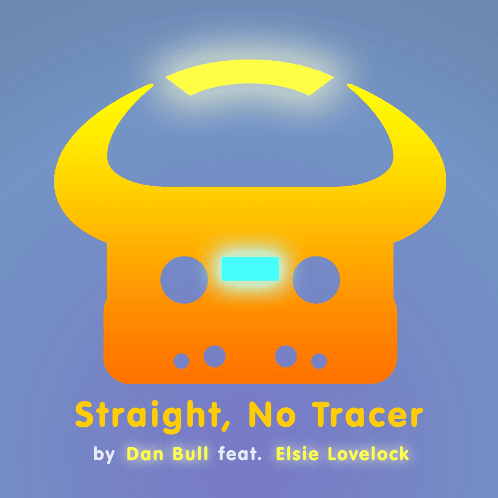Album cover art for "Straight, No Tracer" by Dan Bull & Elsie Lovelock