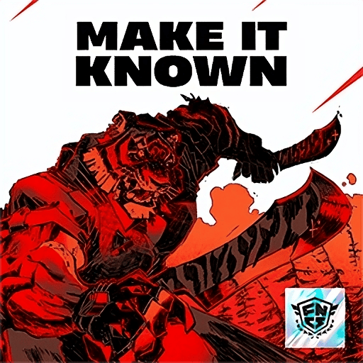 Album cover art for "Make It Known" by K.O.G. (Epic Games)