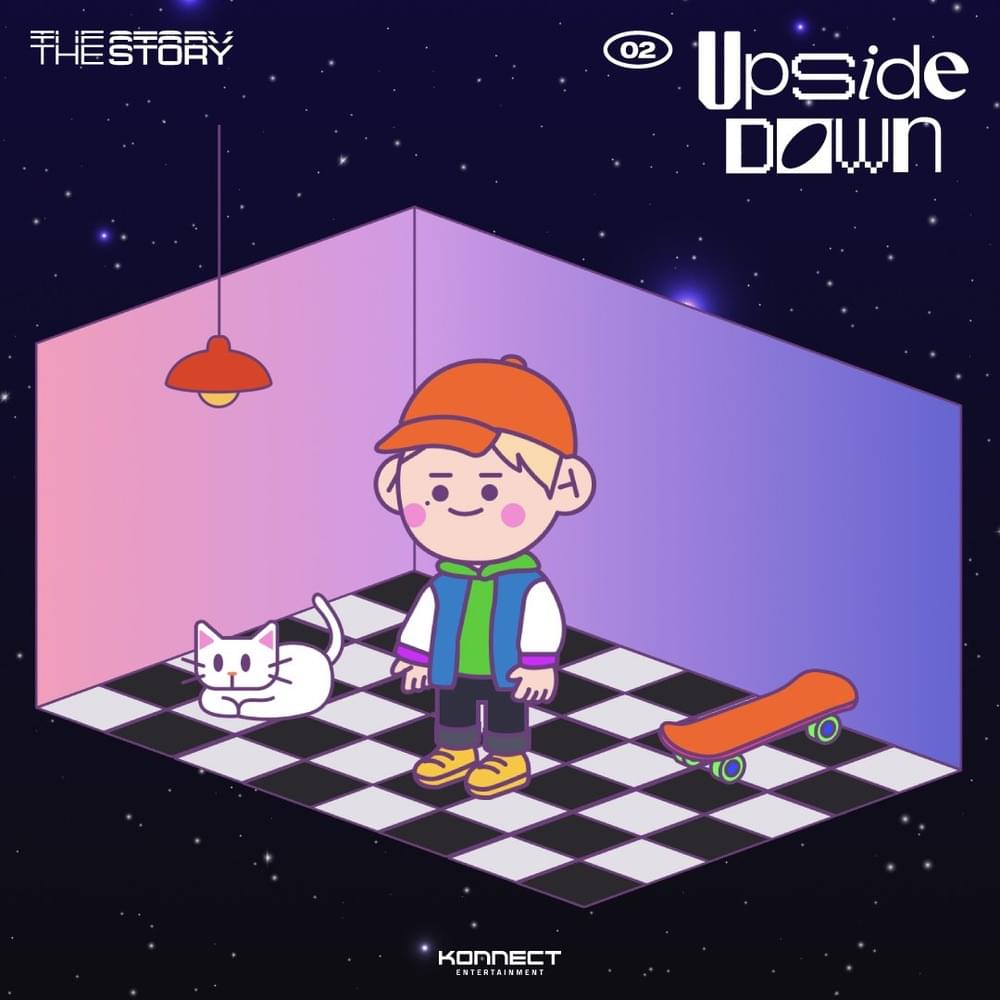 Album cover art for "Upside Down" by KANGDANIEL (강다니엘)