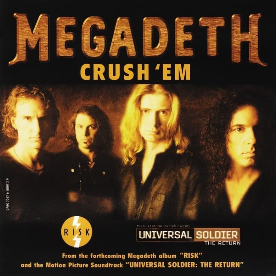 Album cover art for "Crush 'Em" by Megadeth