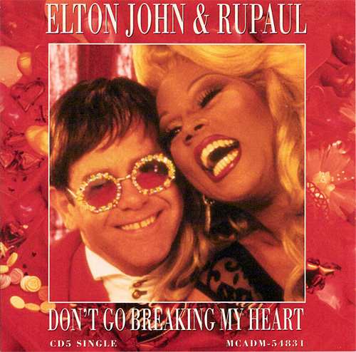 Album cover art for "Don’t Go Breaking My Heart" by Elton John