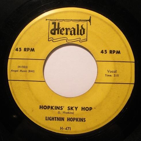 Album cover art for "Hopkins’ Sky Hop" by Lightnin’ Hopkins