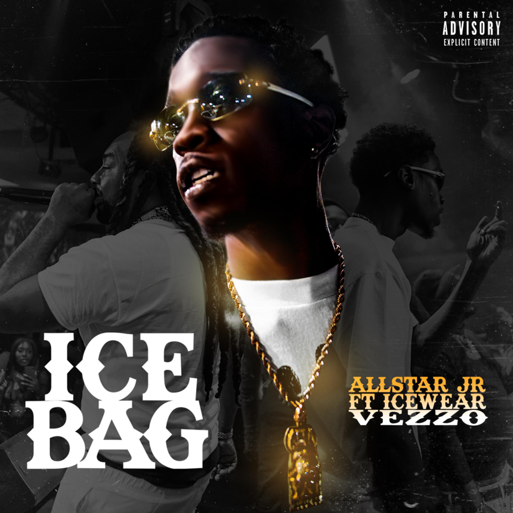 Album cover art for "Ice Bag" by AllStar JR & Icewear Vezzo