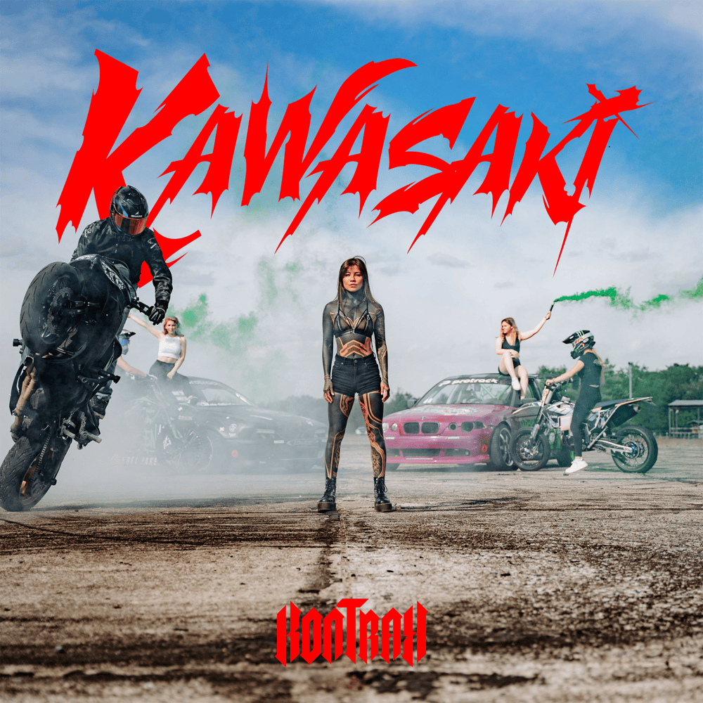 Album cover art for "Kawasaki" by Kontra K