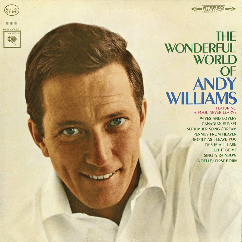 Album cover art for "A Fool Never Learns" by Andy Williams