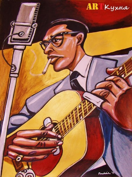 Album cover art for "Rollin’ and Tumblin’" by Elmore James