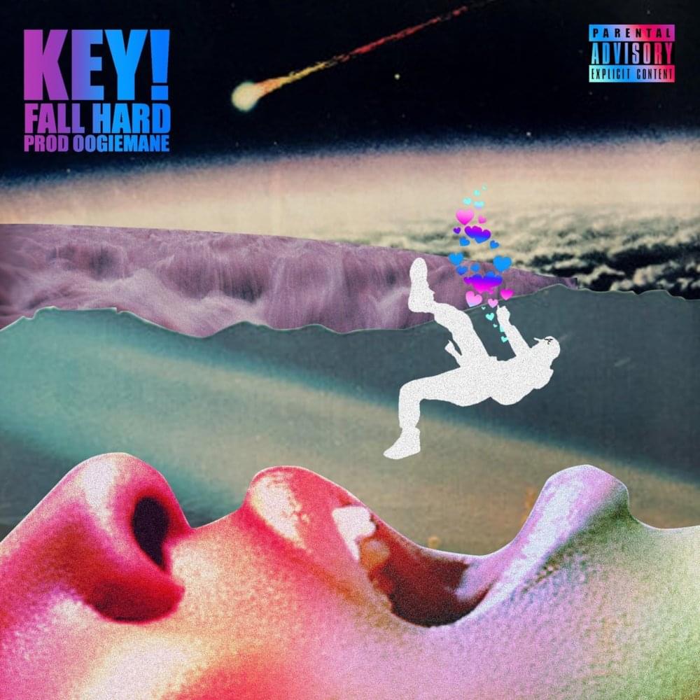 Album cover art for "FALL HARD" by KEY!